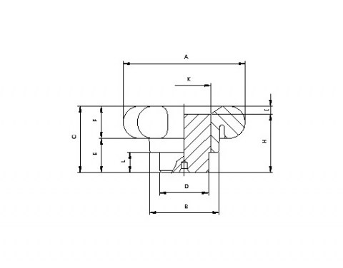 Sterngriff VUA - Technische Zeichnung | Kuala Kunststofftechnik GmbH